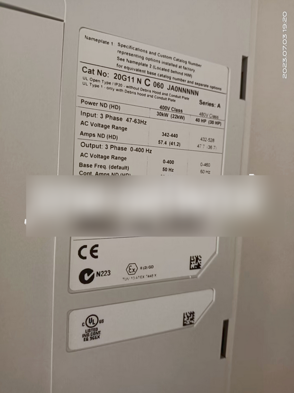 1PC NEW 20G11NC060JA0NNNNN  Allen‑Bradley PowerFlex 755 AC Drive No original package #lyd001&j1688