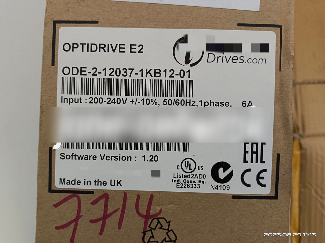 1PC NEW ODE-2-12037-1KB12-01 Invertek OPTIDRIVE E2 AC Drive #lyd001&j1688