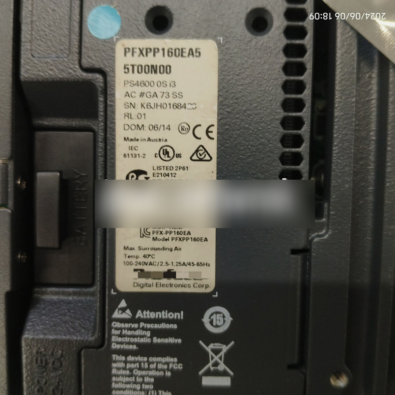 1PC USED PFXPP160EA5 5T00N00 5PFP: 490306.085-00 Pro-face Touch Screen HMI Panel Tested working #lyd001&j1688