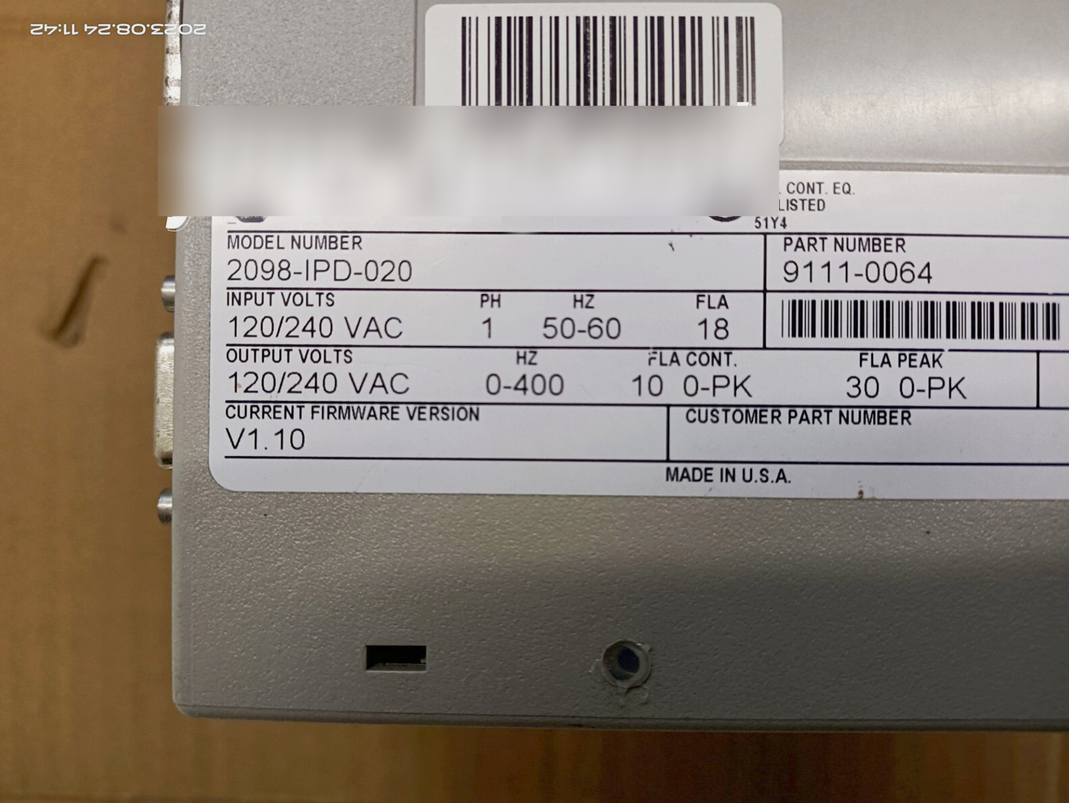 1PC USED 2098-IPD-020 Allen-Bradley Ultra5000 Servo Drive Tested working #lyd001&j1688