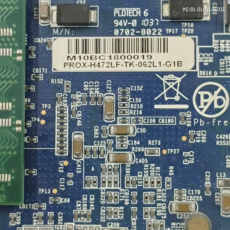 1PC USED PROX-H472LF-TK-062L1-G1B  Industrial Motherboard Tested working #lyd001&j1688