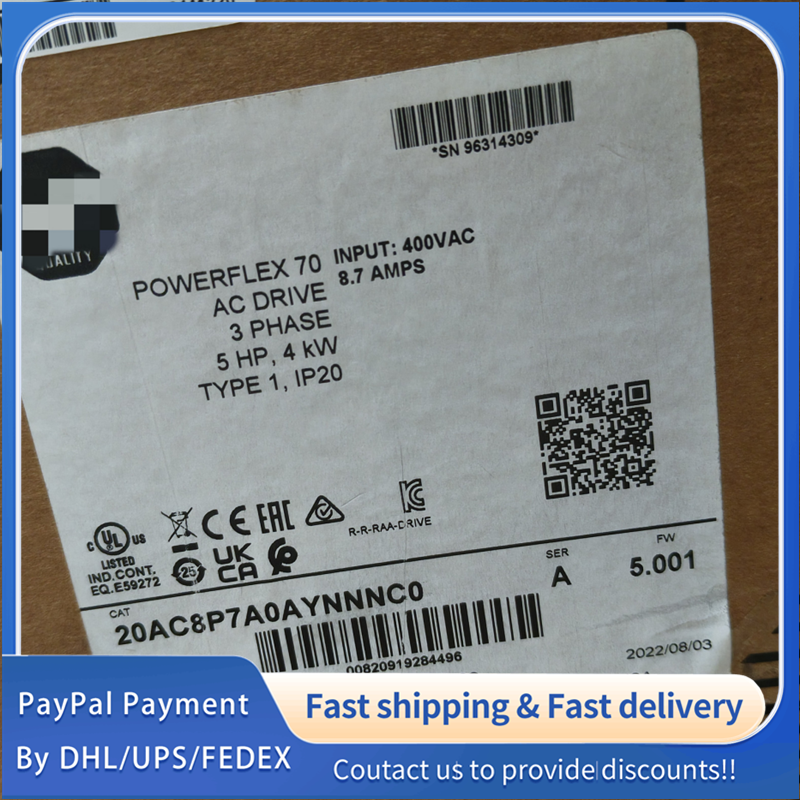 1PC NEW 20AC8P7A0AYNNNC0 Allen-Bradley AC Drive #lyd001&j1688