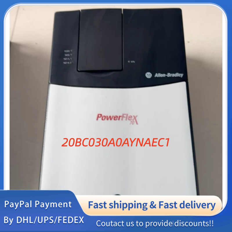 1PC used 100% tested   20BC030A0AYNAEC1 Allen‑Bradley PowerFlex 700 AC Drive,15 kW (20 HP) Normal Duty; 11 kW (15 HP) Heavy Duty  #QYM001 J1688