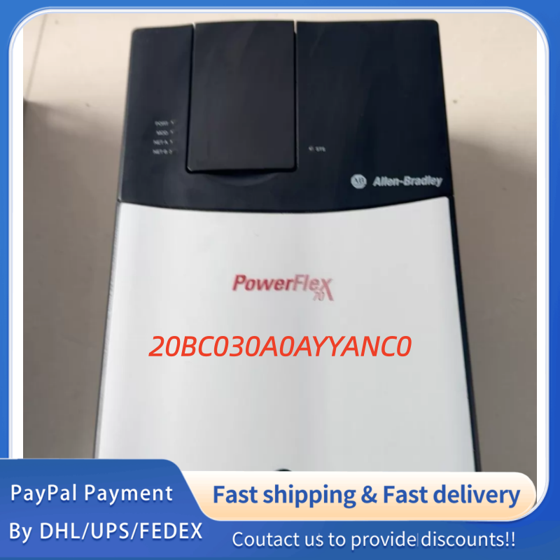 1PC used 100% tested 20BC030A0AYYANC0 Allen‑Bradley PowerFlex 700 AC Drive ,15 kW (20 HP) Normal Duty; 11 kW (15 HP) Heavy Duty #QYM001 J1688