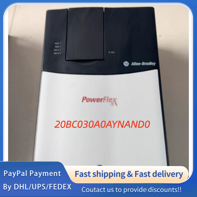 1PC used 100% tested   20BC030A0AYNAND0 Allen‑Bradley PowerFlex 700 AC Drive ,15 kW (20 HP) Normal Duty; 11 kW (15 HP) Heavy Duty #QYM001 J1688