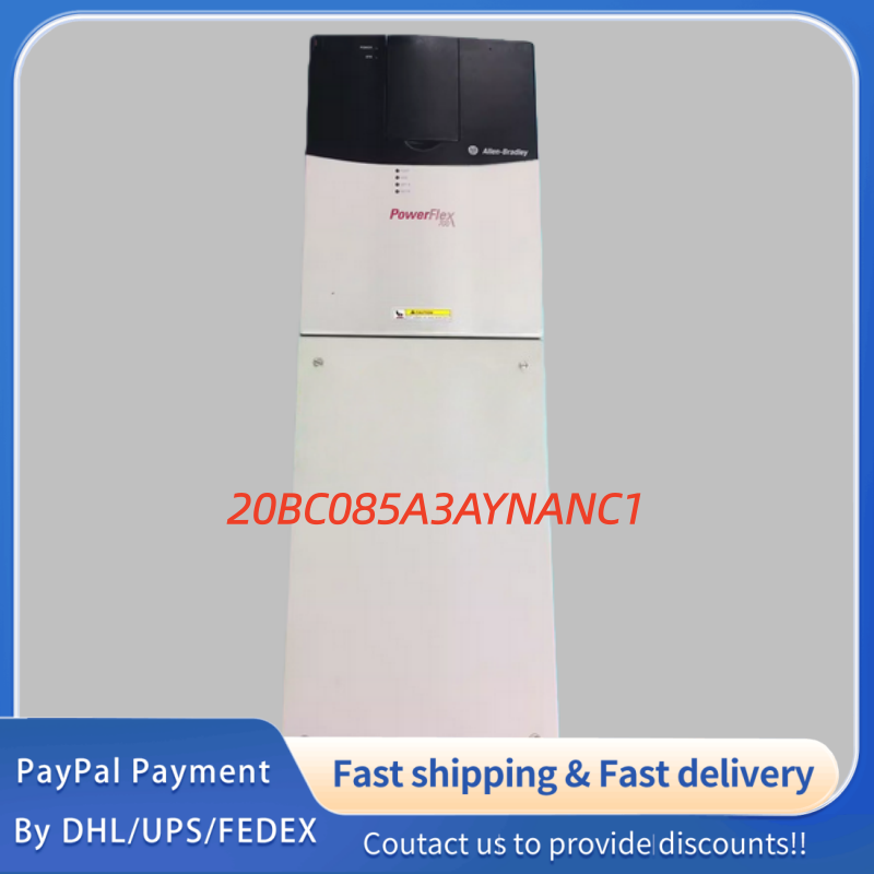1PC used 100% tested  20BC085A3AYNANC1 an Allen-Bradley PowerFlex 700 AC variable frequency drive designed for medium-power industrial motor control, with embedded EtherNet/IP, standard I/O #QYM001 J1688