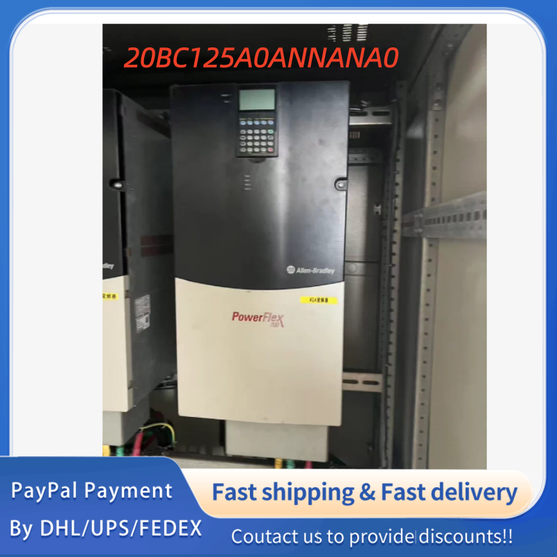 1PC used 100% tested  20BC125A0ANNANA0 an Allen-Bradley PowerFlex 700 AC variable frequency drive for medium-to-high power industrial motor control, with standard I/O     #QYM001 J1688