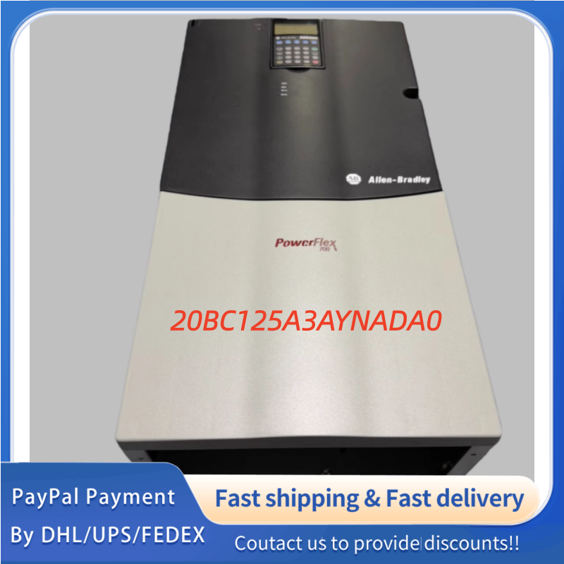 1PC used 100% tested 20BC125A3AYNADA0 Firmware 3.003 an Allen-Bradley PowerFlex 700 AC drive with 24V I/O, no encoder feedback, integrated CE filter & CM choke, open-type enclosure, no embedded communication module  #QYM001 J1688
