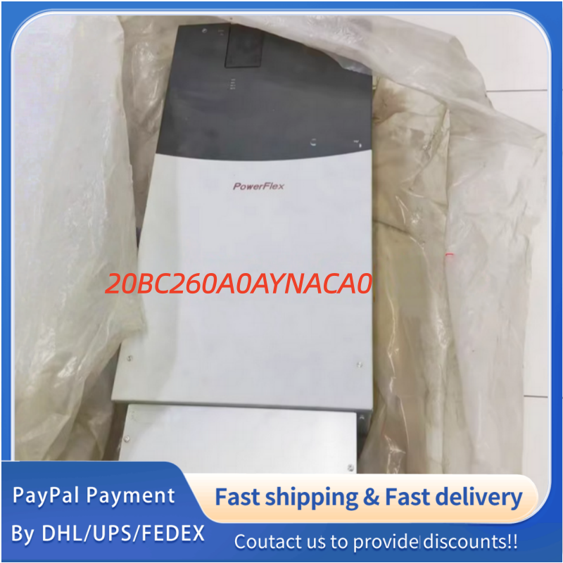 1PC NEW 20BC260A0AYNACA0 (No original package)  an Allen‑Bradley PowerFlex 700 AC drive with enhanced 24V I/O, no encoder feedback, integrated CE filter & CM choke, open‑type enclosure #QYM001 J1688