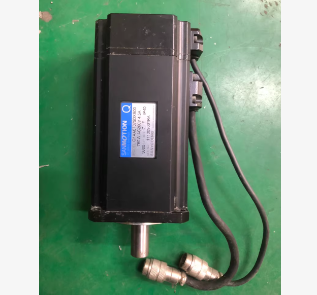 1PC used 100% tested  Q1AA07075DXS00 Sanyo Denki SANMOTION Q Series AC Servo Motor   #QYM001