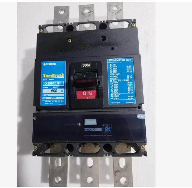 1PC used 100% tested  3P 600A XS600NS Terasaki TemBreak Series Molded Case Circuit Breaker #QYM001