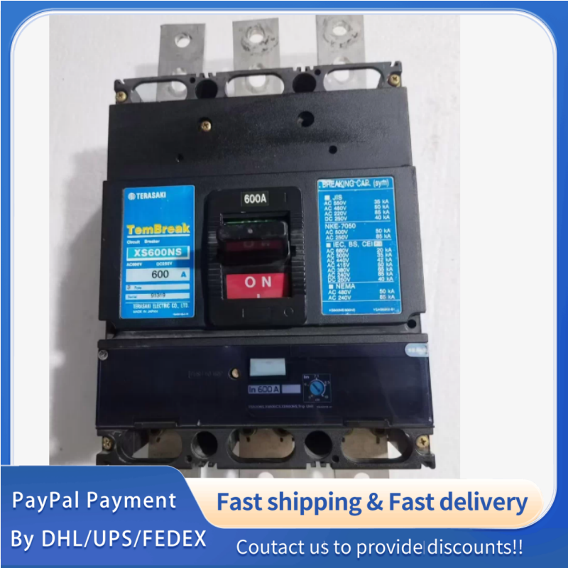 1PC used 100% tested  3P 600A XS600NS Terasaki TemBreak Series Molded Case Circuit Breaker #QYM001