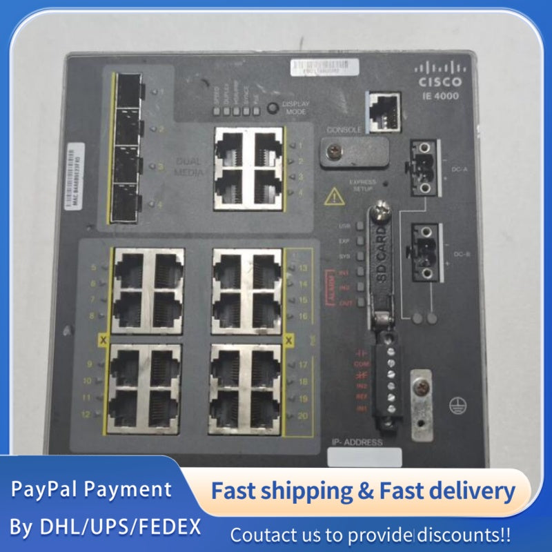 1  PCS used CISCO IE-4000-8GT8GP4G-E Switch #LYQ007