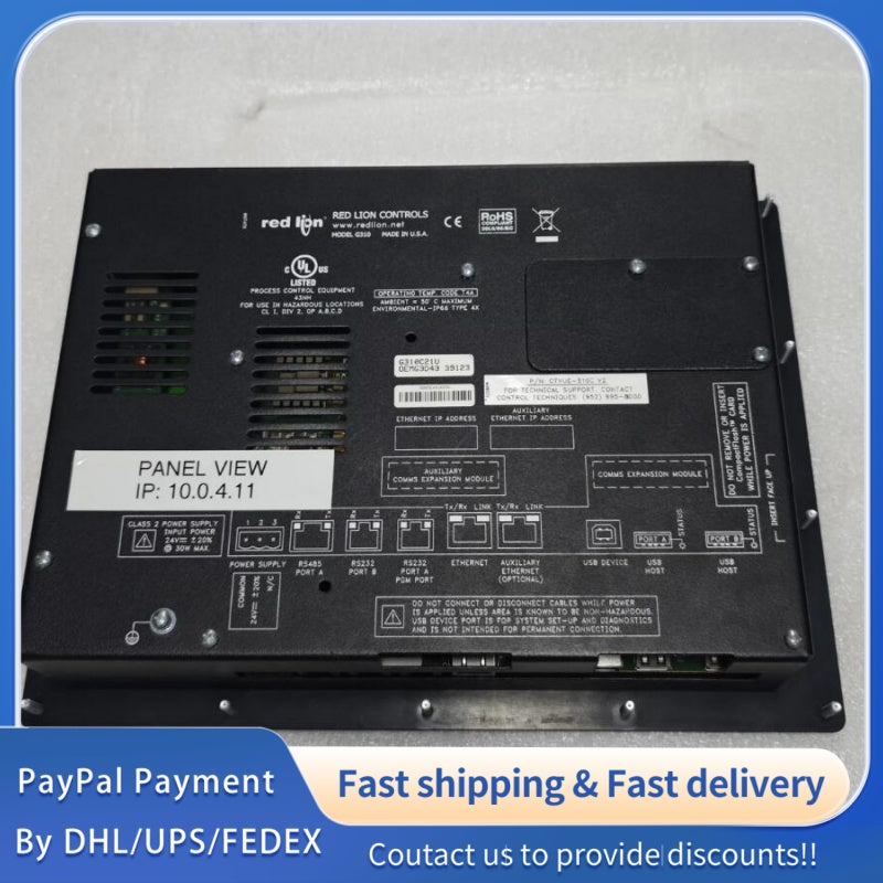 1  PCS used RED LION G310C21U touch screen #LYQ007