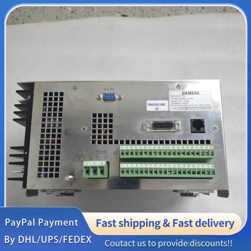 1  PCS USED Siemens SICLOCK TM controller E10433-E9600-H100 #LYQ007