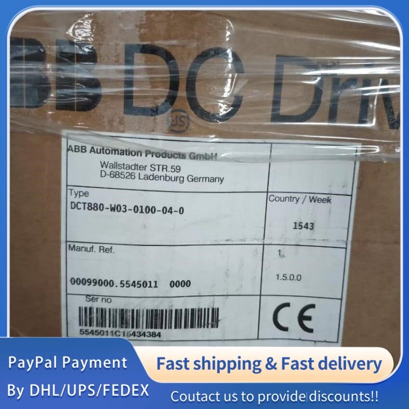 1  PCS new ABB DCT880-W03-0100-04-0 DC Drive #LYQ007