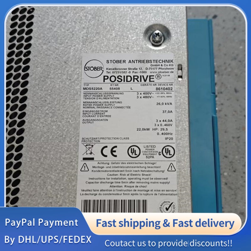 1  PCS USED  STOBER MDS5220A Servo Drive  #LYQ007
