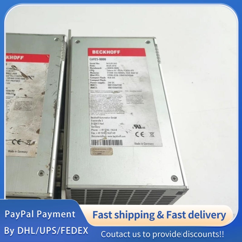 1  PCS  USED Beckhoff Embedded Industrial PC C6920-1025#LYQ007