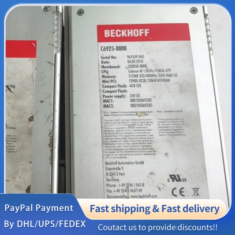 1  PCS  USED Beckhoff Embedded Industrial PC C6920-1025#LYQ007