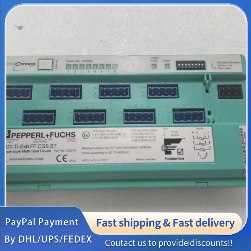 1  PCS USED Pepperl+Fuchs Module F6D0-TI-Ex8.FF.CGS.ST   #LYQ007