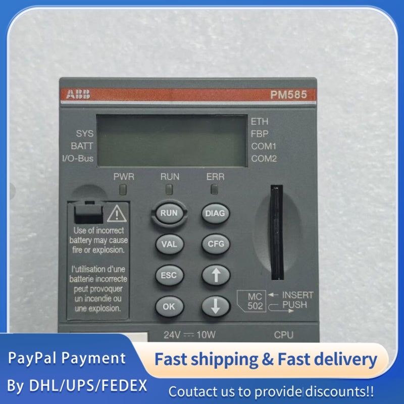 1  PCS used ABB Controller Module PM585-ETH 1SAP140500R0271#LYQ007