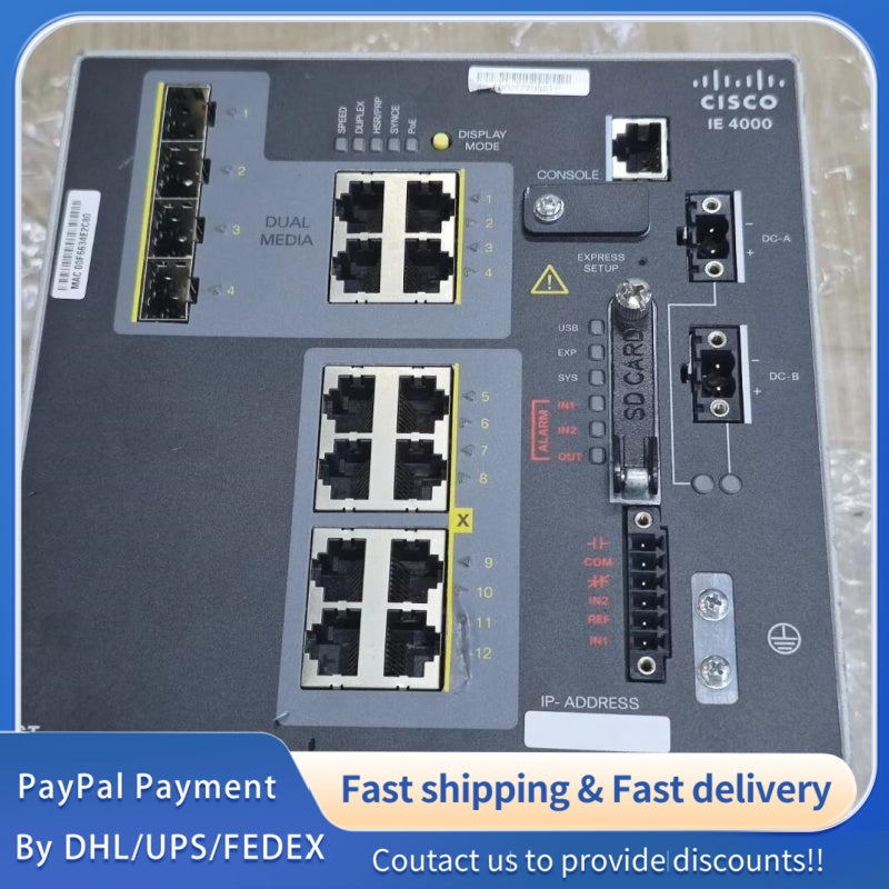 1  PCS  used Cisco Industrial Switch Module IE-4000-8GT4G-E #LYQ007