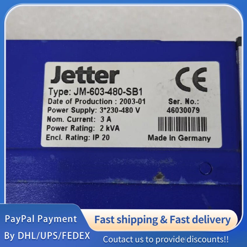 1  PCS USED  Jetter Drive JM-603-480-SB1 #LYQ007