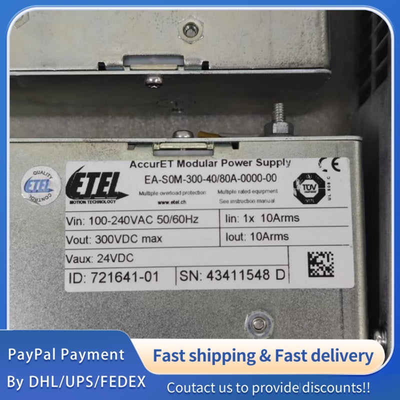 1PC for  used  ETEL Servo Drive EA-S0M-300-40/80A-0000-00 #LYQ007