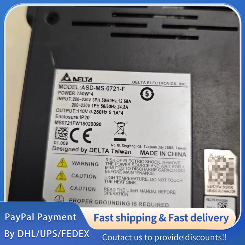 1  PC USED Delta Robot Controller ASD-MS-0721-F #LYQ007