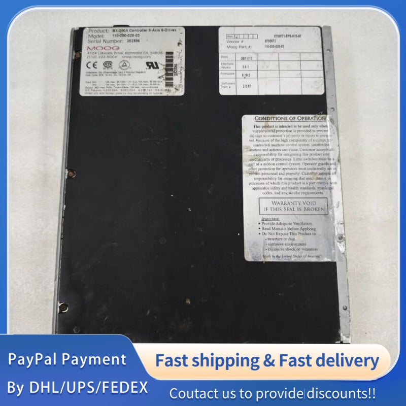 1  PCS used MOOG Controller 110-000-028-03 #LYQ007