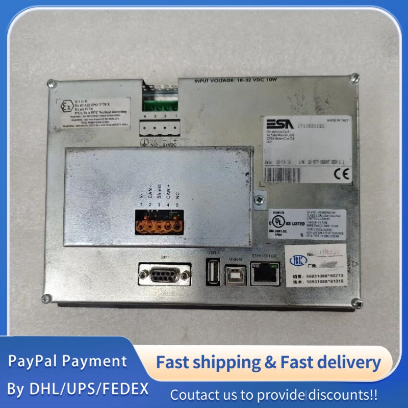 1  PCS USED  ESA Touchscreen IT105S0121 #LYQ007