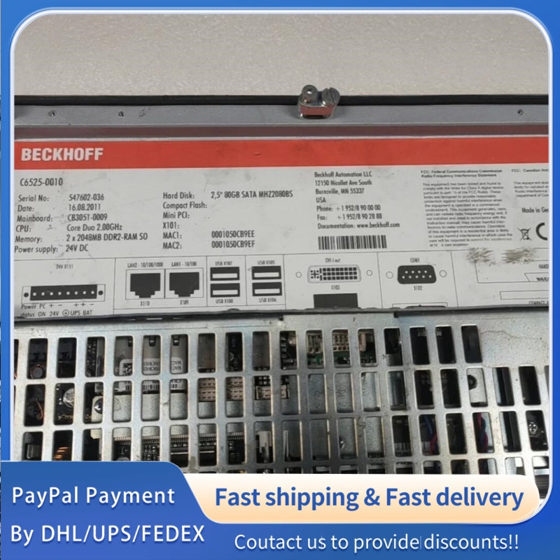 1  PCS USED Beckhoff Industrial PC C6525-0010 #LYQ007