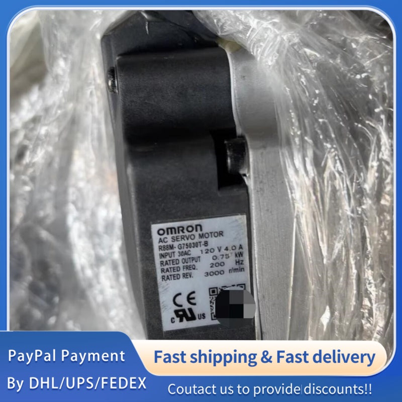1  PCS used Omron Servo Motor R88M-G75030T-B  #LYQ007