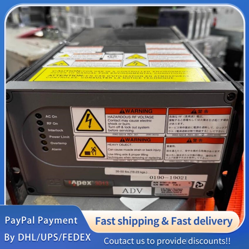 1  PCS used APEX RF Power Supply 3013  0190-19021-001 / 3156113-006 #LYQ007