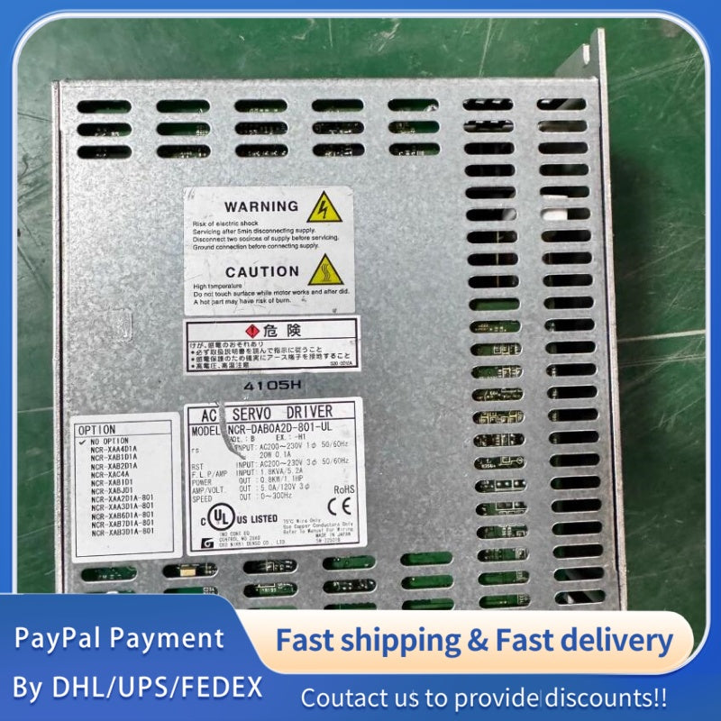 1  PCS used  NIKKI DENSO NCR-DAB0A2D-801-UL Servo Driver #LYQ007