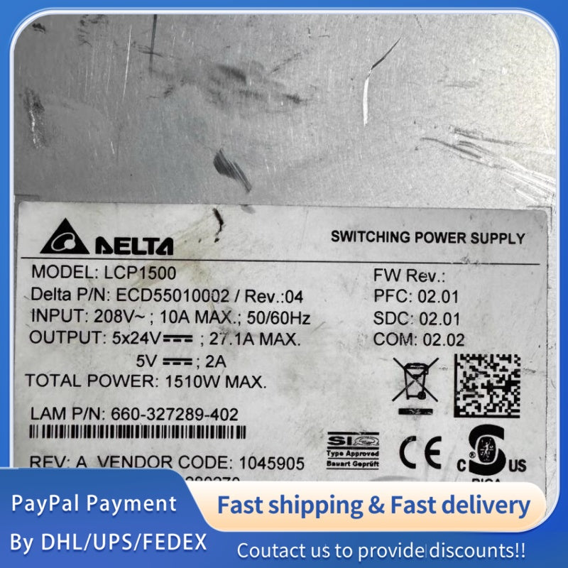 1  PCS used Delta LCP1500 Power Module #LYQ007