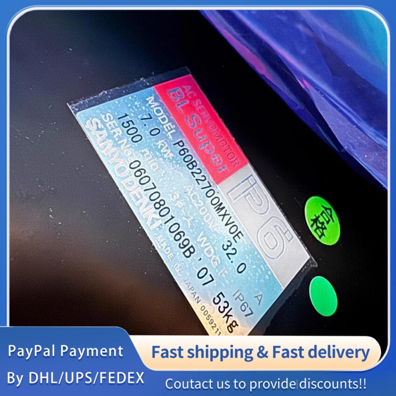 1  PCS new SANYO DENKI BL Super Servo Motor P60B22700MXVOE #LYQ007