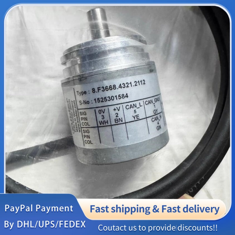 1  PCS used Kubler Absolute Multi-Turn Encoder 8.F3668.4321.2112#LYQ007