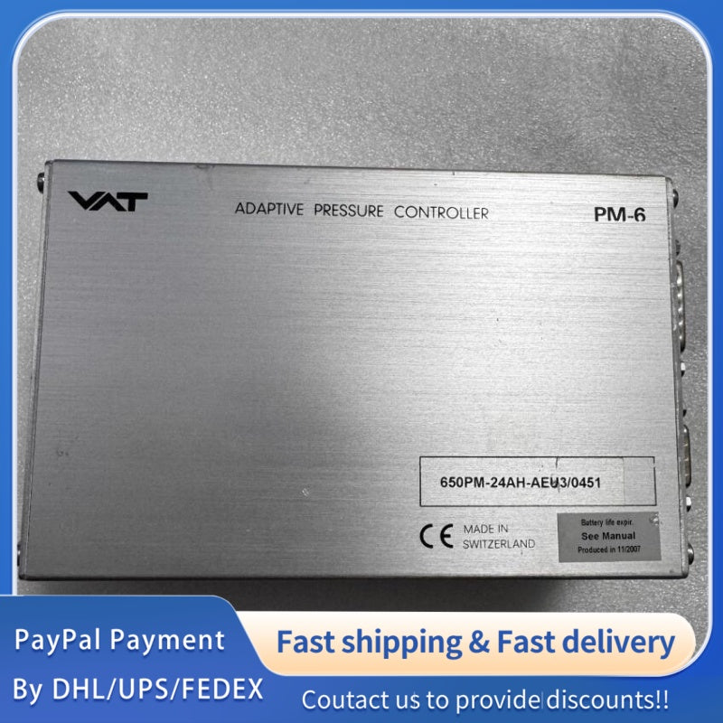 1  PCS used VAT PM-6 Adaptive Pressure Controller Model 650PM-24AH-AEU3/0451 #LYQ007
