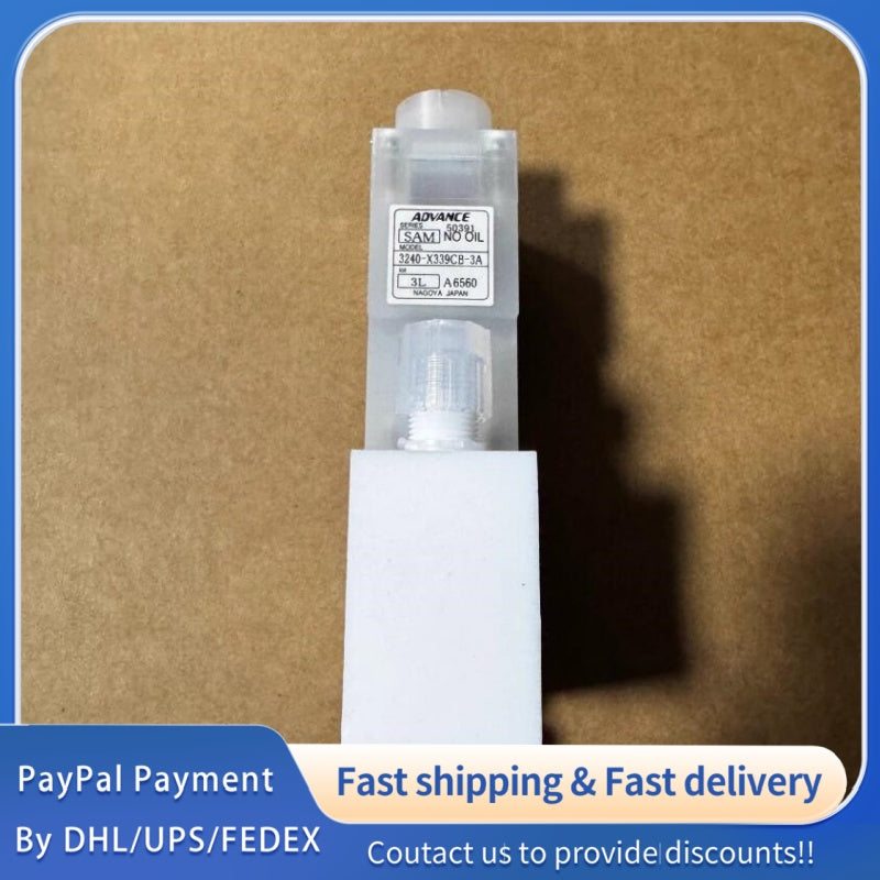 1  PCS used ADVANCE SAM NO OIL Solenoid Valve 3240-X339CB-3A #LYQ007