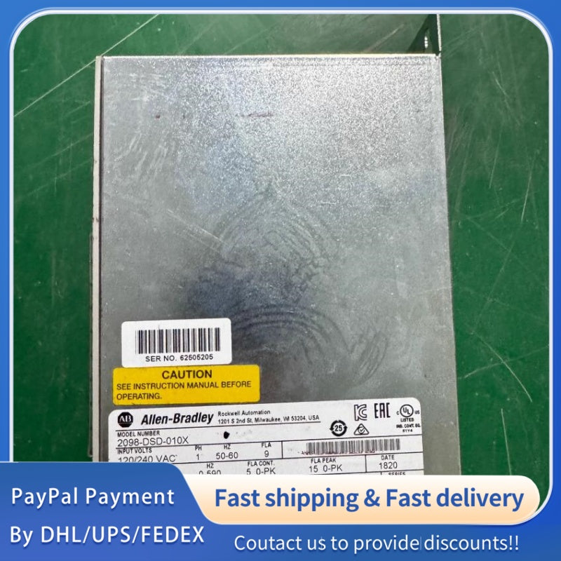 1  PCS used  Allen Bradley 2098-DSD-010X Servo Drive #LYQ007