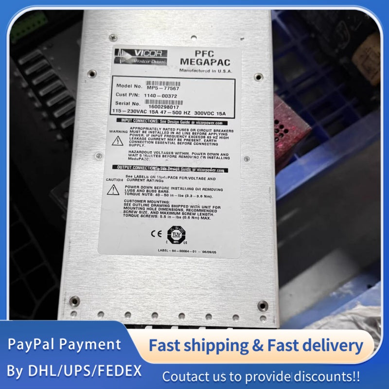 1  PCS used VICOR PFC MEGAPAC Power Module MP5-77567 #LYQ007