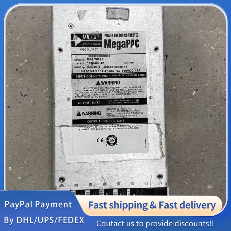 1  PCS used VICOR PFC MEGAPAC Power Module MP6-76595 #LYQ007