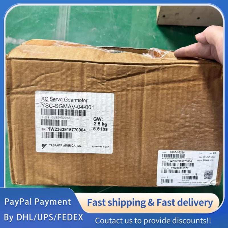 1  PCS used Yaskawa YSC-SGMAV-04-001 AC Servo Motor #LYQ007