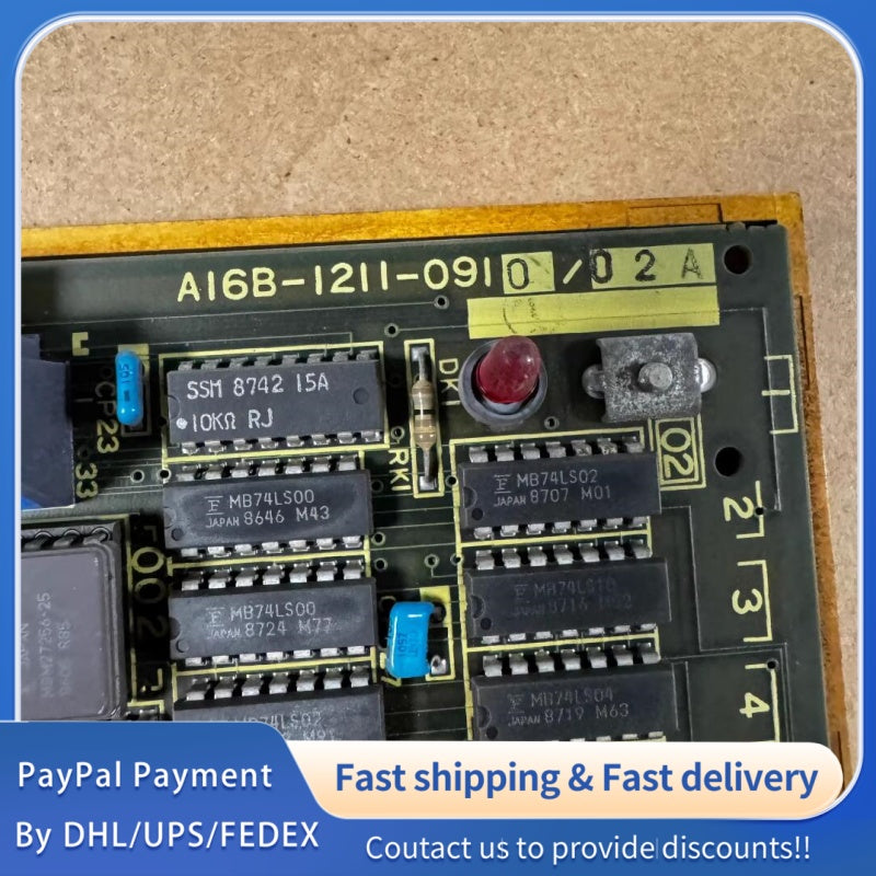 1  PCS USED FANUC A16B-1211-0910/02A Control Board #LYQ007
