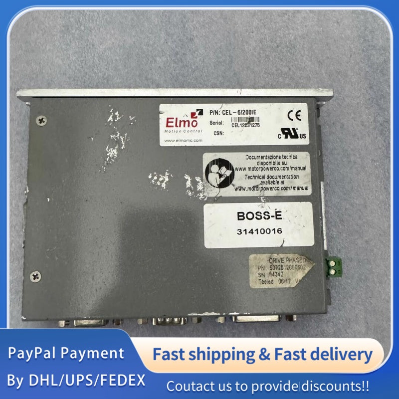 1  PCS used ELMO Servo Driver CEL-6/200IE #LYQ007