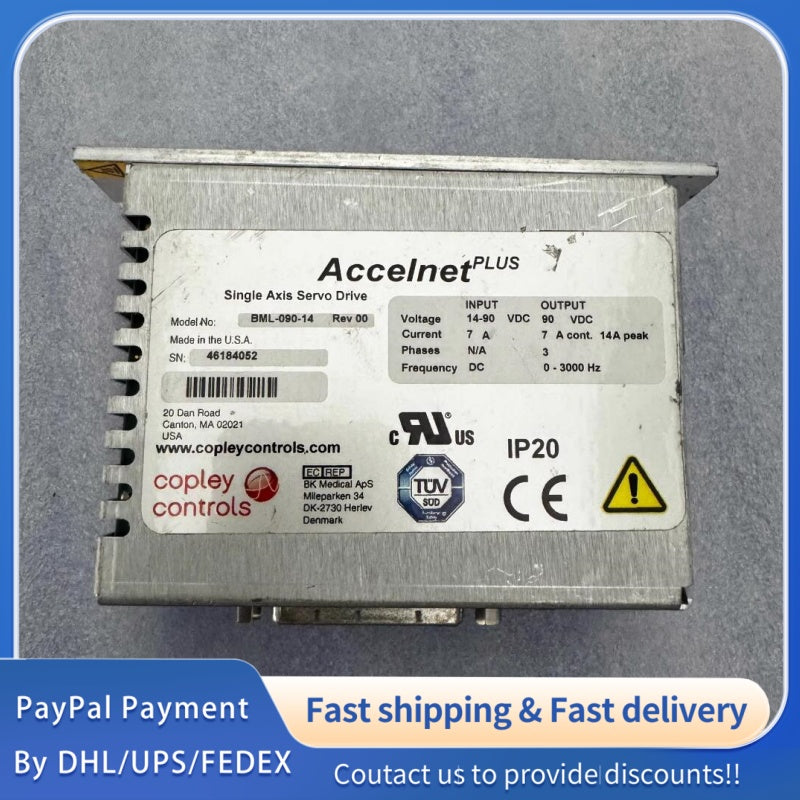 1  PCS used Copley Controls Accelnet Plus Servo Driver BML-090-14 #LYQ007