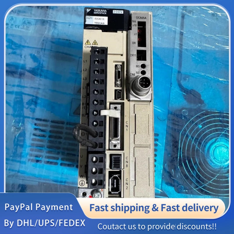 1  PCS used  YASKAWA SERVOPACK Servo Driver SGDV-R90AE1AY890AB #LYQ007