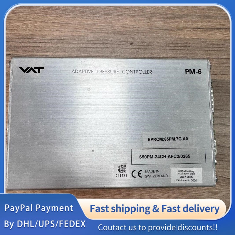 1  PCS used VAT PM-6 Adaptive Pressure Controller 650PM-24CH-AFC2/0265 #LYQ007