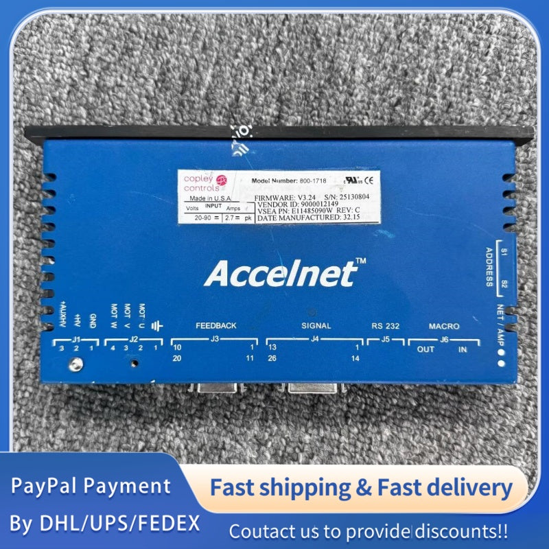 1  PCS used Accelnet 800-1718 Controller Module #LYQ007